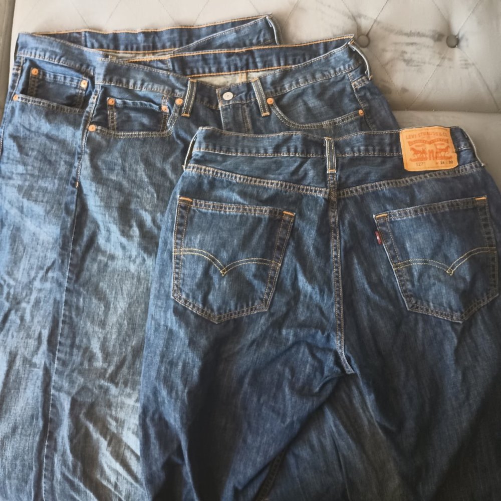 Levi's 527 slim boot cut 34 x 32 very good used